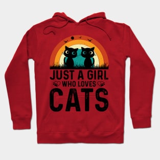 just a girl who loves cats t shirt Hoodie